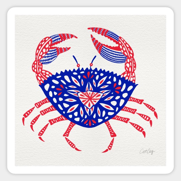 America Crab Sticker by CatCoq